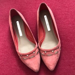 Pink flats